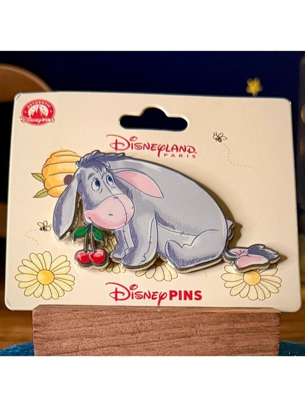 Disney Eeyore With Cherries Enamel Pin | Disneyland Paris
